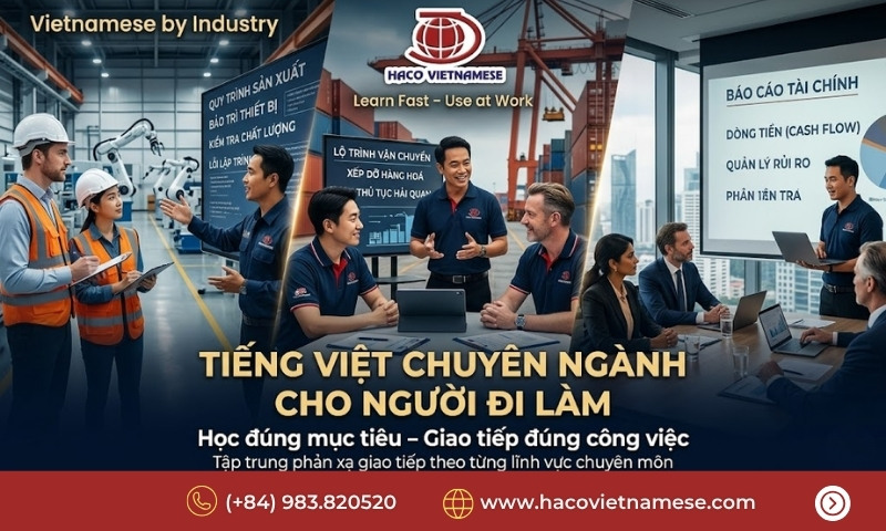 Học tiếng Việt chuyên ngành hiệu quả