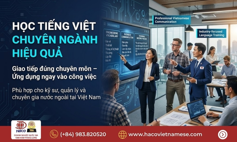 Học tiếng Việt chuyên ngành hiệu quả