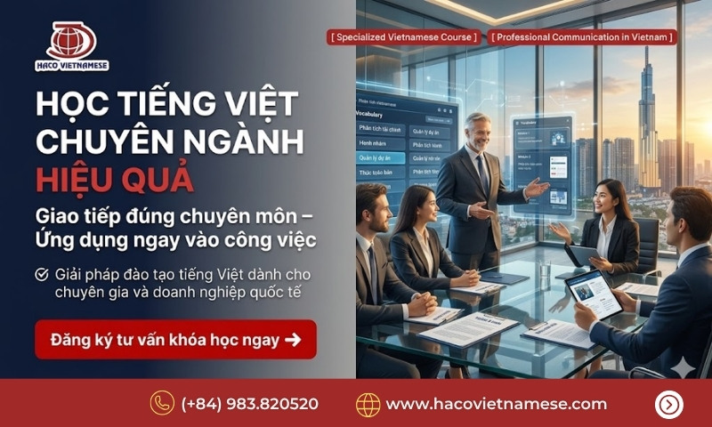 Học tiếng Việt chuyên ngành hiệu quả
