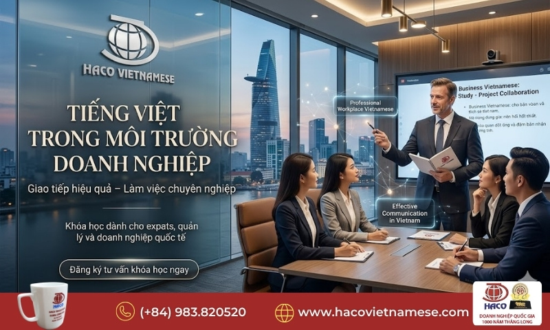 Học tiếng Việt phục vụ hội họp